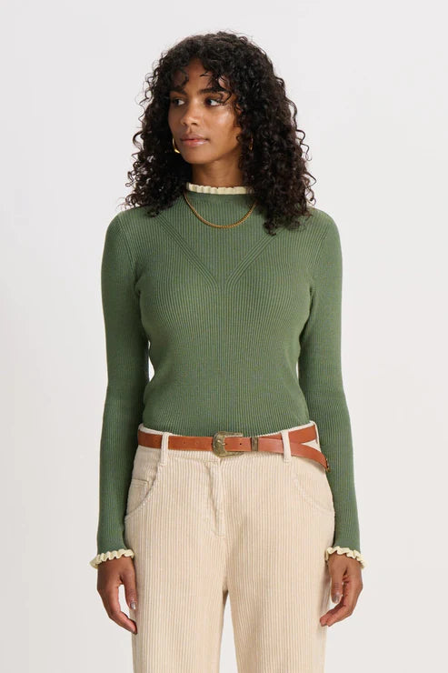 Green turtleneck sweaters best sale