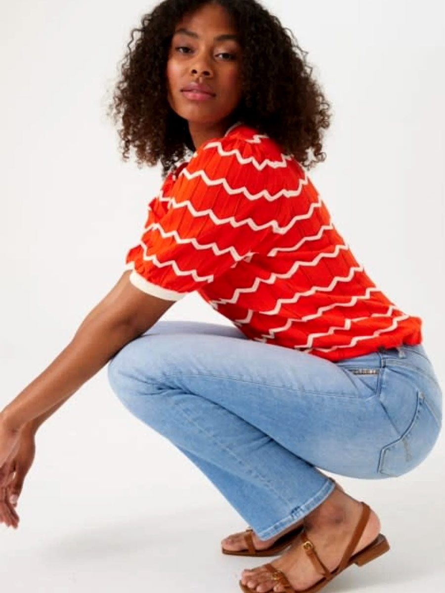 Garcia Zig Zag  Knit Top