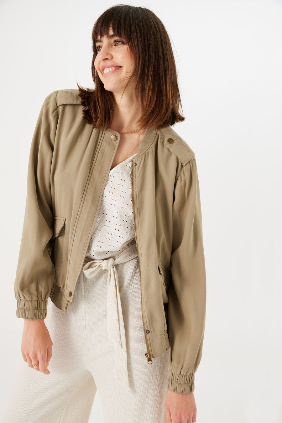 Garcia Khaki Bomber Jacket