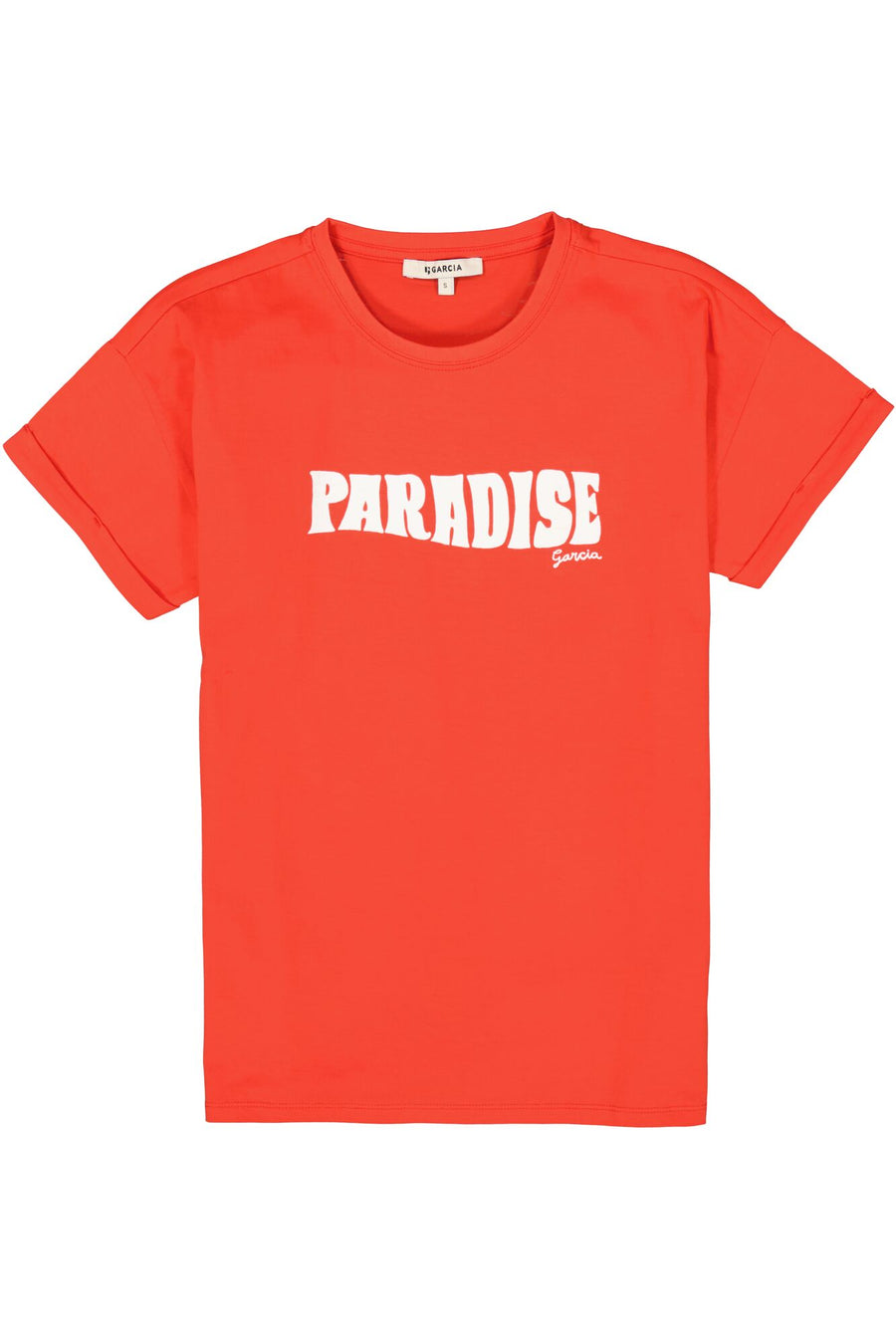 Garcia Orange Print T Shirt