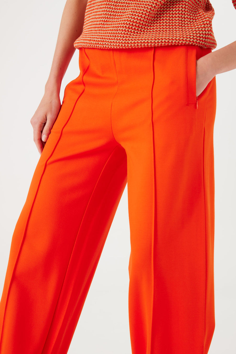 Garcia Orange Straight Leg Trousers