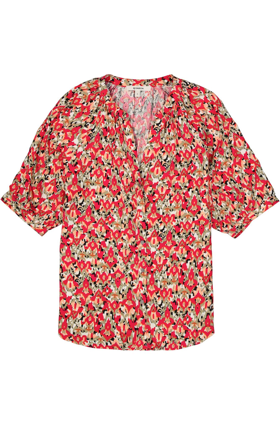 Garcia Pink Blouse with Floral Print