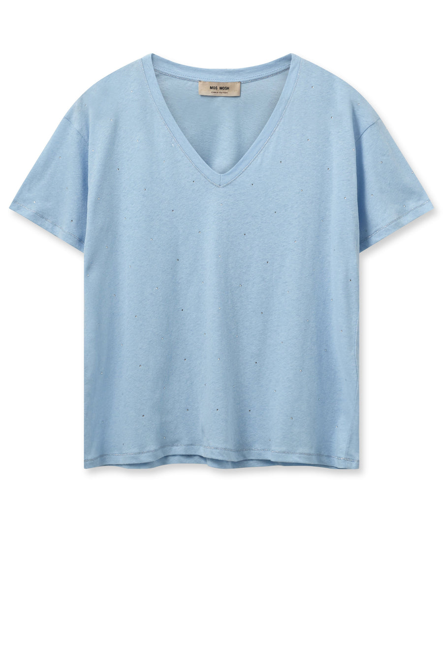 Mos Mosh Main Tee - Cashmere Blue