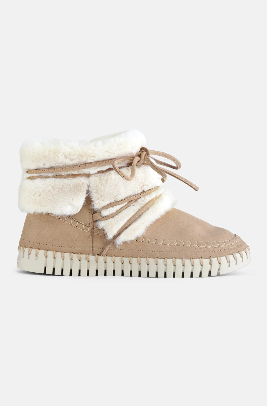 Ilse Jacobsen Tulip Faux Fur Boots Latte