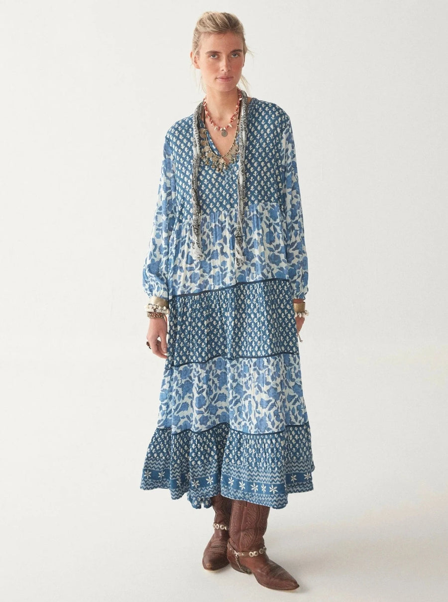 Maison Hotel Lala Dress - Blue Lagoon