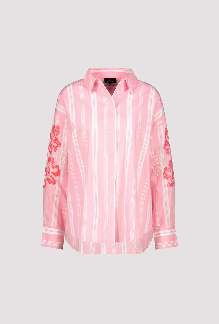 Monari Cotton Stripe Shirt - Pink