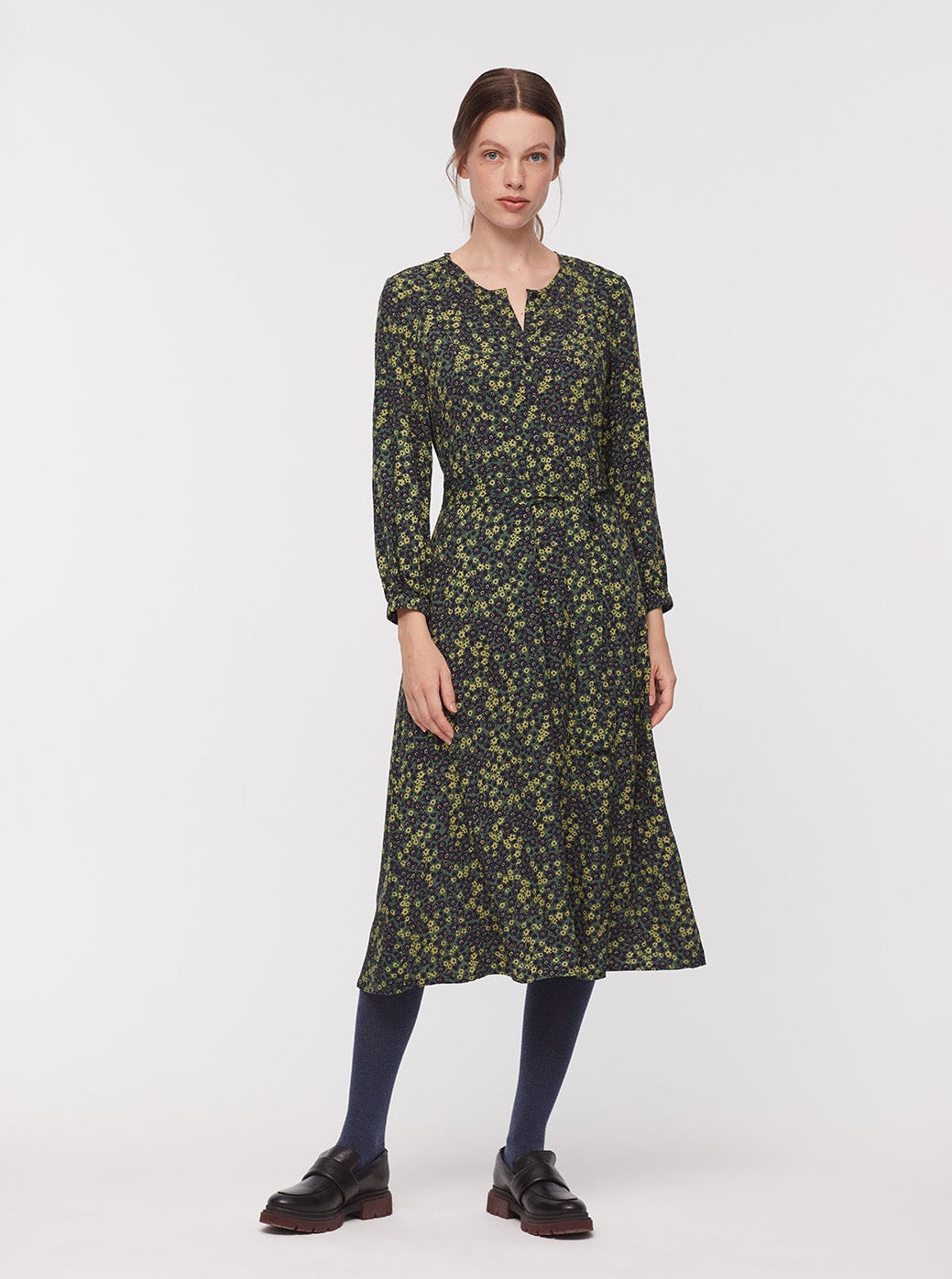 Nice Things Paloma Midi Dress - Small Flower Print – Foss & Kruger