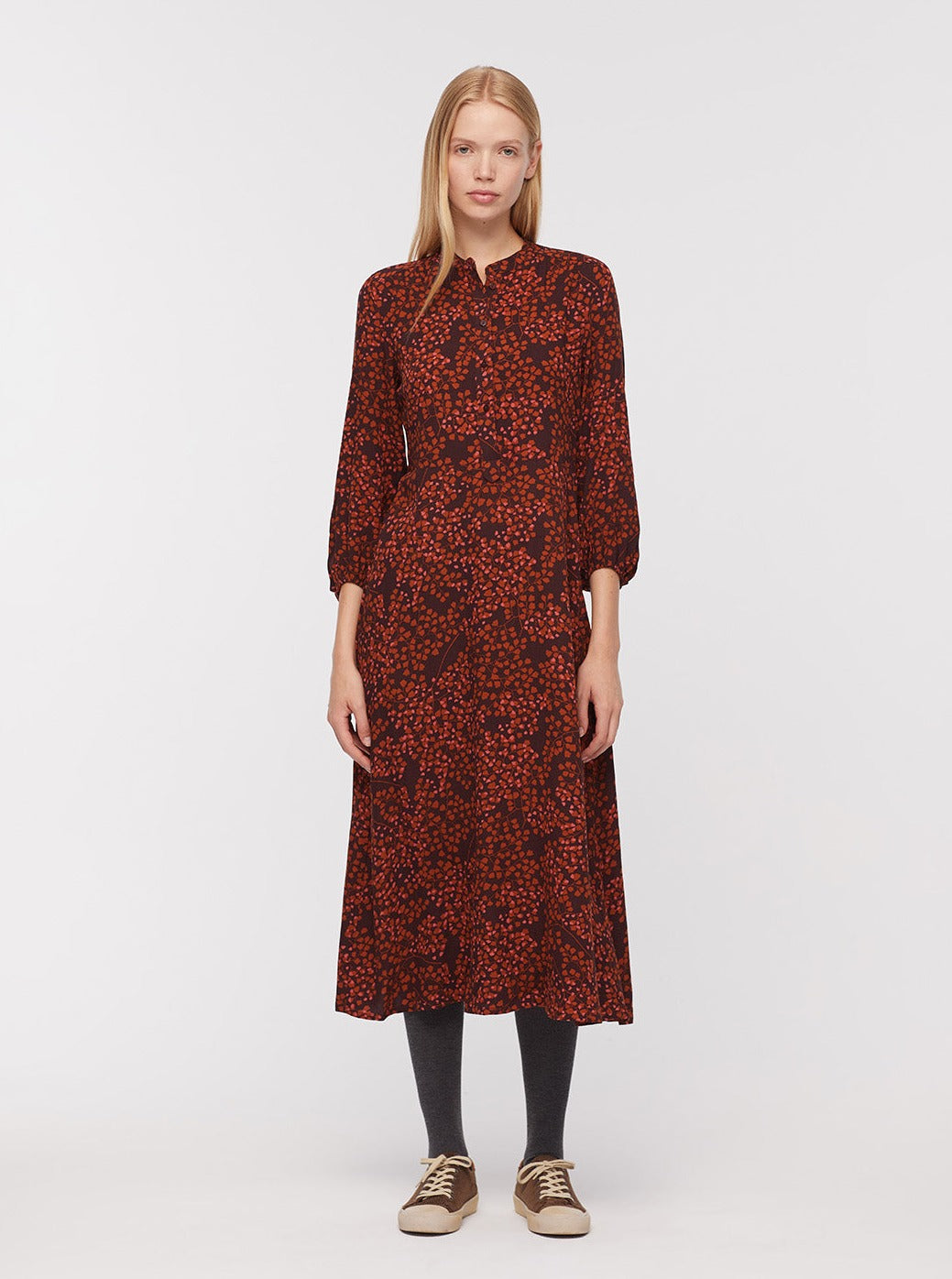 Nice Things Paloma Midi Dress - Tree Seed Print – Foss & Kruger