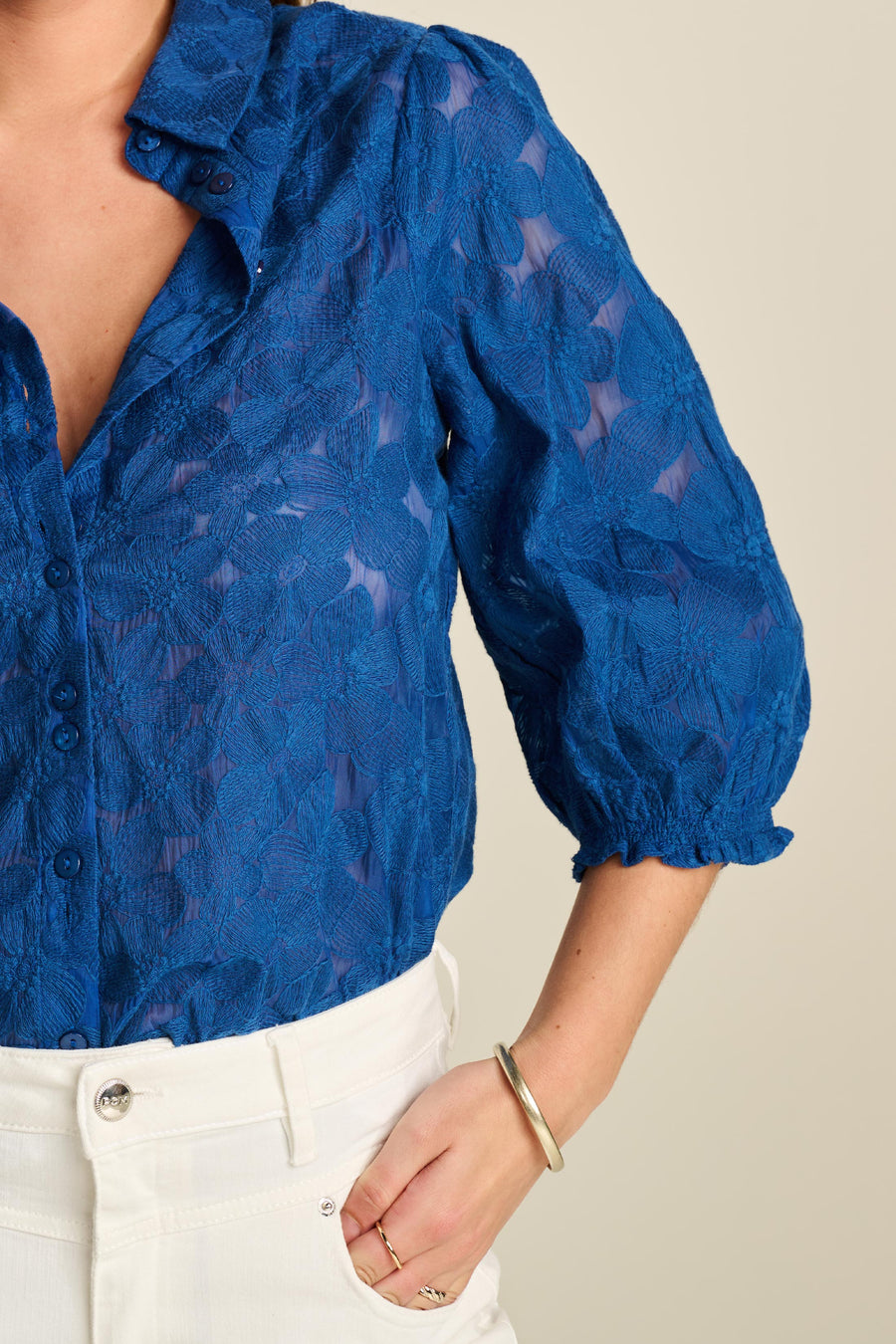 POM Amsterdam Ink Blue Blouse