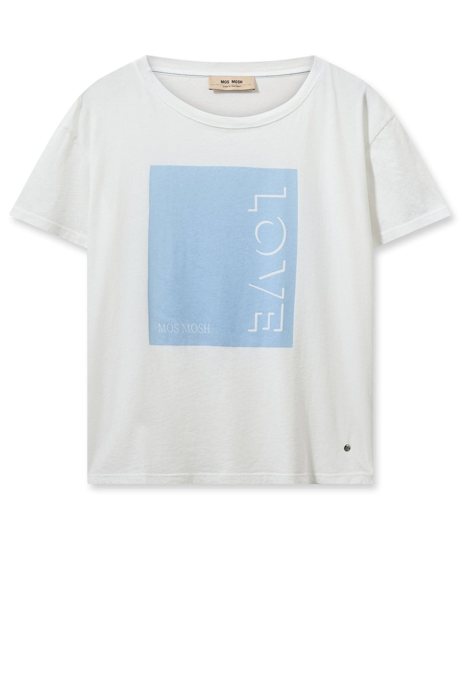 Mos Mosh Costa Tee Shirt - Cashmere Blue