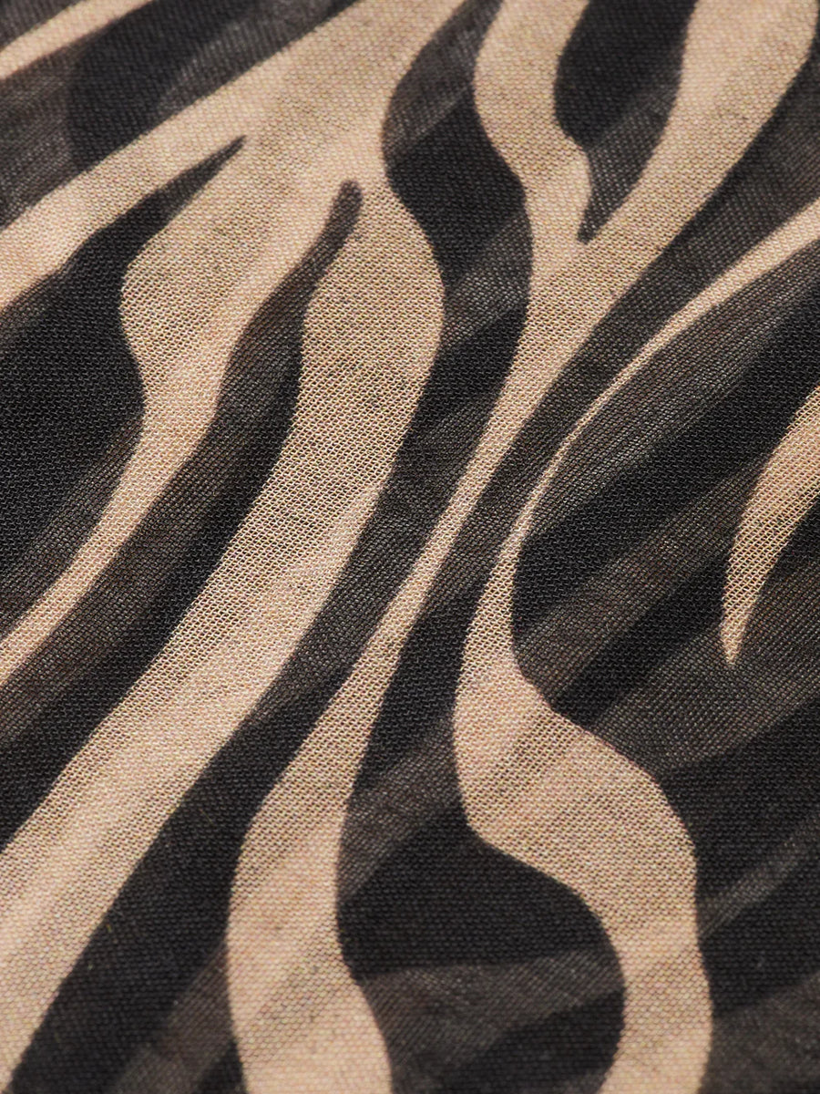 Scotch & Soda Lightweight Printed Scarf - Tiger