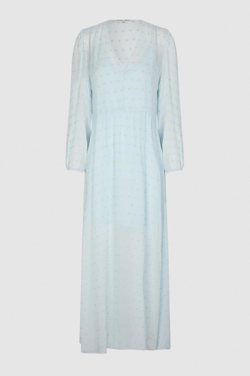 Second Female Cilla Textured Long Sleeve Dress