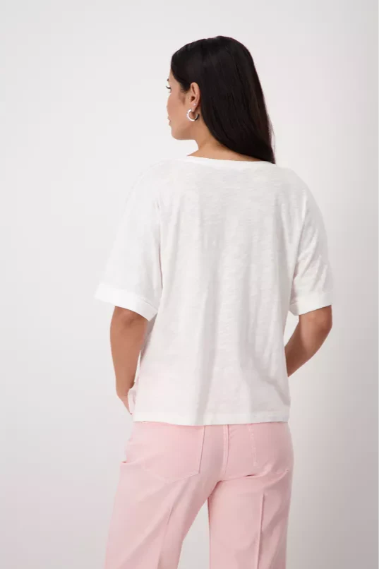 Monari Dames Tee - Off White