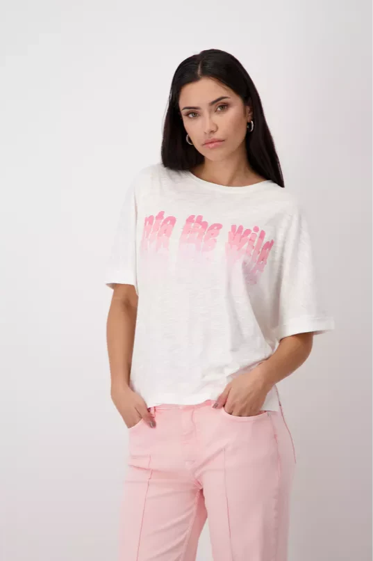 Monari Dames Tee - Off White