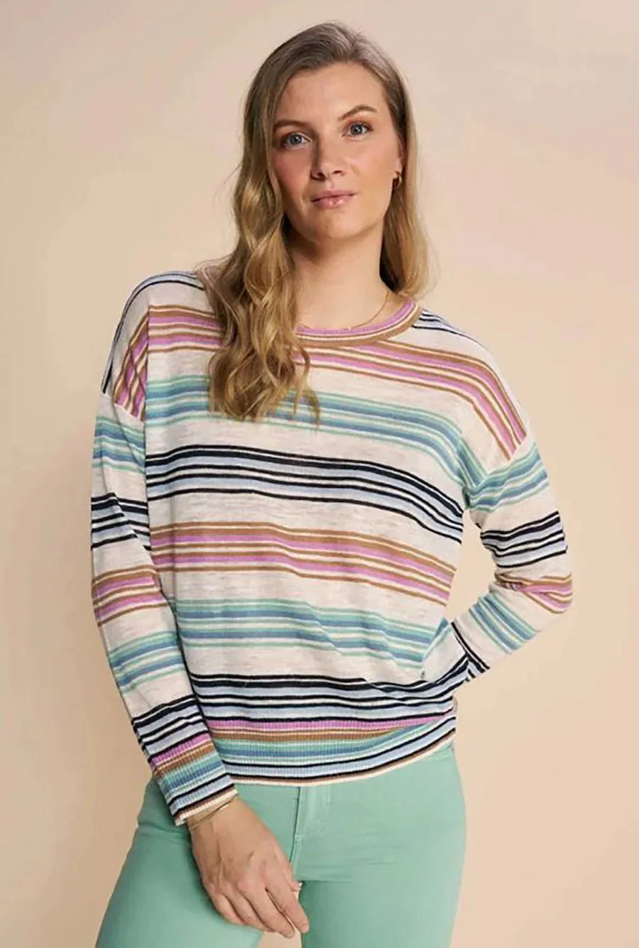 Mos Mosh Pitch Long Sleeve Knit Top - Wasabi