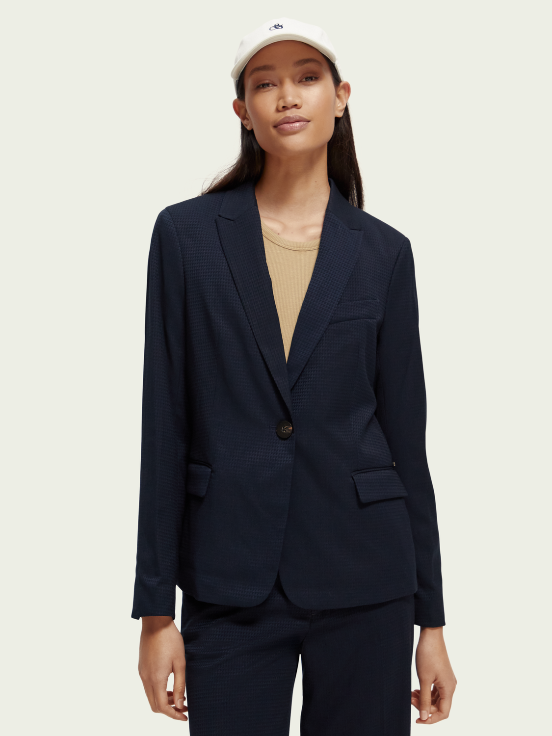 Scotch & Soda Single Breasted Blazer Navy – Foss & Kruger